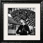 Checked Parasol, New Trend In Women's Accessories, Used At Roosevelt Raceway by Nina Leen Limited Edition Pricing Art Print
