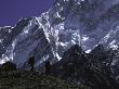 Climbers Passing By Mount Nuptse, Nepal by Michael Brown Limited Edition Print