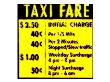 Taxi Fare, New York by Tosh Limited Edition Print