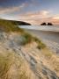 Holywell Bay With Carters Gull Rocks In The Background, Near Newquay, Cornwall, Uk, June 2008 by Ross Hoddinott Limited Edition Print