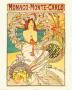 Monaco To Monte-Carlo by Alphonse Mucha Limited Edition Print