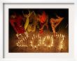 Pakistani Christian Girls Create The Digits Of 2007 With Lit Candles by Anjum Naveed Limited Edition Print