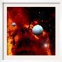 Among Swirling Clouds Of Dust And Gas, Three New Water Worlds Emerge Out Of This Cosmic Maelstrom by Stocktrek Images Limited Edition Pricing Art Print