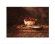 Cherries In Oriental Bowl by Del Gish Limited Edition Pricing Art Print