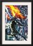 Fantastic Four #560 Cover: Dr. Doom, Human Torch And Galactus by Bryan Hitch Limited Edition Print