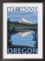 Reflection Lake - Mt. Hood, Oregon, C.2009 by Lantern Press Limited Edition Print