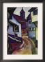 Street With A Church In Kinder by Auguste Macke Limited Edition Pricing Art Print