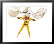 Man In A Flying Machine With Yellow Suit by Jim Mcguire Limited Edition Print