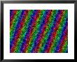 Multi-Coloured And Three-Dimentional Striped Fractal Design by Albert Klein Limited Edition Print