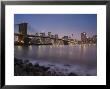 Lower Manhattan And Brooklyn Bridge, New York City, Usa by Alan Copson Limited Edition Print