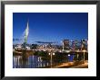 Esplanade Riel Pedestrian Bridge, Winnipeg, Manitoba, Canada by Walter Bibikow Limited Edition Print