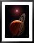 Artist's Concept Of A Gas Giant Planet Orbiting A Red Dwarf K Star by Stocktrek Images Limited Edition Print