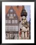 Statue And Architecture Of The Main Square, Bremen, Germany. by R Richardson R Richardson Limited Edition Print
