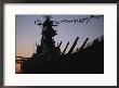 Silhouette Of The Battleship U.S.S. Wisconsin At Port In Norfolk. by O. Louis Mazzatenta Limited Edition Print