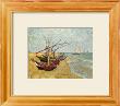Fishing Boats On The Beach, 1888 by Vincent Van Gogh Limited Edition Print