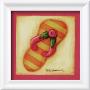 Pink Flip Flop I by Kathy Middlebrook Limited Edition Print