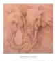 Elefantes En El Papel Uno by Caroline Luzon Limited Edition Pricing Art Print