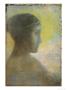 Head Of A Young Woman In Profile by Odilon Redon Limited Edition Print