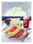 Gourmet Cover - August 1950 by Henry Stahlhut Limited Edition Print