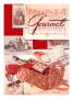 Gourmet Cover - January 1954 by Henry Stahlhut Limited Edition Print