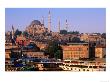 Suleymaniye Camii Mosque On Hill Above City, Istanbul, Turkey by John Elk Iii Limited Edition Pricing Art Print