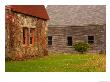 Wooden Barn And Old Stone Building In Rural New England, Maine, Usa by Joanne Wells Limited Edition Print