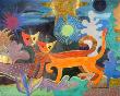 Gatti Nel Paese Delle Meraviglie by Rosina Wachtmeister Limited Edition Pricing Art Print