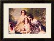 Empress Eugenie And Her Ladies In Waiting, Detail Of Baronness De Malaret by Franz Xavier Winterhalter Limited Edition Pricing Art Print