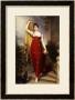 The Hon. Mrs Thomas Hope, Full Face In A Red Velvet Dress, Painted 1813 by Henry Bone Limited Edition Pricing Art Print