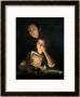 A Girl Reading A Letter By Candlelight, With A Young Man Peering Over Her Shoulder, Circa 1760-2 by Joseph Wright Of Derby Limited Edition Print