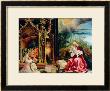 Nativity And Concert Of Angels From The Isenheim Altarpiece, Central Panel by Matthias Grã¼newald Limited Edition Print