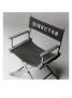 Black And White Image Of Director's Chair by Howard Sokol Limited Edition Print