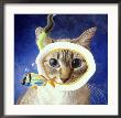 Cat Snorkeling To Observe A Fish by John T. Wong Limited Edition Print