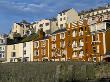 Hotels And B&B Overlooking The Harbour, Brixham, Devon, England, United Kingdom by Brigitte Bott Limited Edition Print