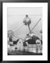 Atomium Towering Over Belgian Folklore Exhibit At Brussels World's Fair by Michael Rougier Limited Edition Print