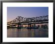Mississippi River Bridge, New Orleans, Louisiana, Usa by Charles Bowman Limited Edition Print