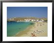 Plati Yialos Beach, Mykonos, Cyclades Islands, Greece, Europe by Fraser Hall Limited Edition Pricing Art Print