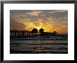 Sunset At Naples Pier, Naples, Florida, Usa by Fraser Hall Limited Edition Print