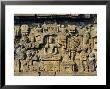 Relief Carvings On Frieze On Outside Wall Of The Buddhist Temple, Borobodur, Java, Indonesia by Robert Harding Limited Edition Print