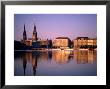 City Skyline And Binnenalster Lake, Hamburg, Schleswig-Holstein, Germany by Steve Vidler Limited Edition Pricing Art Print