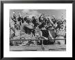 Crowd Yelling And Whooping It Up In The Stands At The Texas A&M Vs Villanova Football Game by Joe Scherschel Limited Edition Print