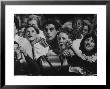 Dutch Audience Watching Jazz Trumpeter Louis Armstrong Performing With Band During A Concert by John Loengard Limited Edition Print