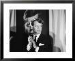 Robert F. Kennedy Campaigning In Front Of Poster Portrait Of His Brother President John F. Kennedy by Bill Eppridge Limited Edition Pricing Art Print