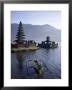 Lake Bratan, Pura Ulun Danu Bratan Temple And Boatman, Bali, Indonesia by Steve Vidler Limited Edition Print