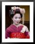 Portrait Of Maiko (Apprentice Geisha) Wearing Traditional Japanese Kimono, Island Of Honshu, Japan by Gavin Hellier Limited Edition Print