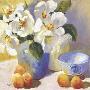 Magnolias And Peaches by Jennifer Hurley Limited Edition Print