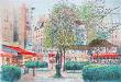 Paris, Place St Andre Des Arts I by Rolf Rafflewski Limited Edition Pricing Art Print