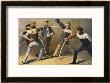 The Mensur (Fencing Bout), Both Duellists Hope They Will Be Scarred For Life by Georg Muhlberg Limited Edition Print