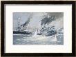 Battle Of Tsushima Strait The Sinking Of The Russian Battleship Navarin by C. Schon Limited Edition Print