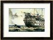 Hms Agamemnon Laying The Original Atlantic Cable, From The Atlantic Telegraph by Robert Dudley Limited Edition Print